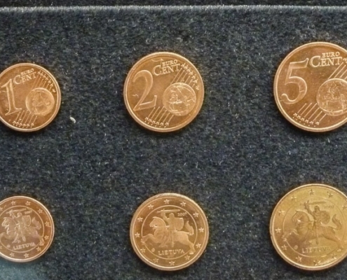 Разменные монеты Литвы после вступления в Еврозону